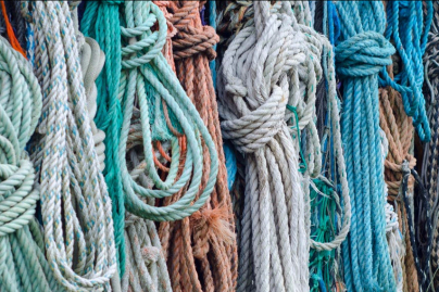 bunch of assorted colored woven rope